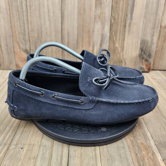 Mens Coach size 9 D Leather Casual Slip On Driving Loafer Shoes - Picture 3 of 10